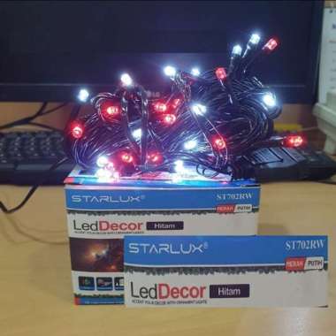 Starlux Lampu Hias LED Tumblr Merah Putih 40LED Panjang 8M
