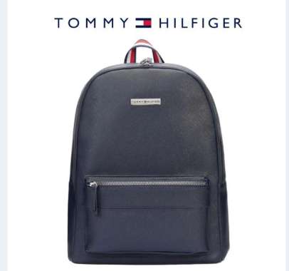 Tas Ransel Laptop Pria Wanita Tommy HilFigher Water Resistant Original