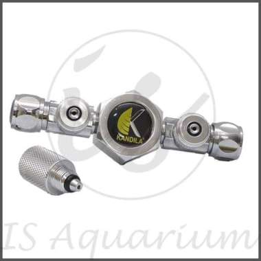Splitter CO2 Kandila Cabang 2 - Aquascape - Regulator Spliter CO2 Multicolor