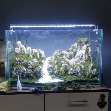 aquascape full set 80 cm air terjun pelunasan Multicolor