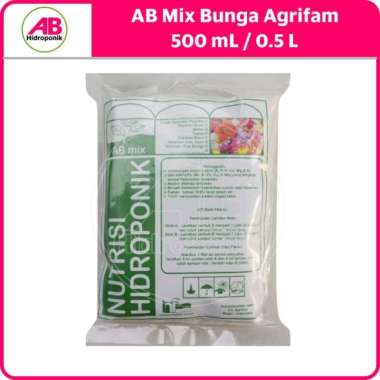 nutrisi hidroponik ab mix bunga agrifam 500 ml Multicolor