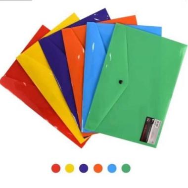 DOCUMENT BAG BUTTON FOLIO F4/FC/ MAP KANCING TEMPAT DOKUMEN INTERX MAP KANCING BIRU