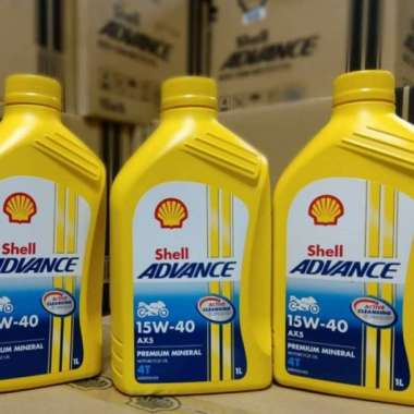 Shell AX5 1 L Shell Advance 15w-40 1000 ML Oli Mesin Shell 1L Original
