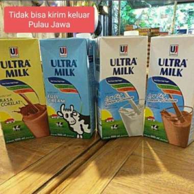 Promo Harga Ultra Milk Susu UHT Low Fat Coklat 1000 ml - Blibli