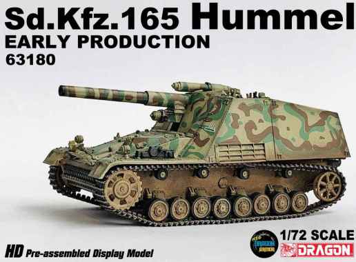 Sd.Kfz.165 Hummel Early Production Skala 1:72 Dragon 63180