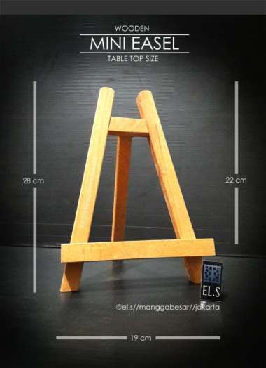 Wooden Mini Easel 1928 ( Stand Canvas, Stand Foto ) Multicolor