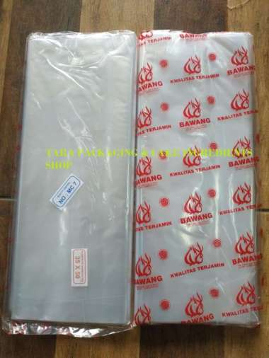 KANTONG PLASTIK BENING PP 35 X 50 merk BAWANG