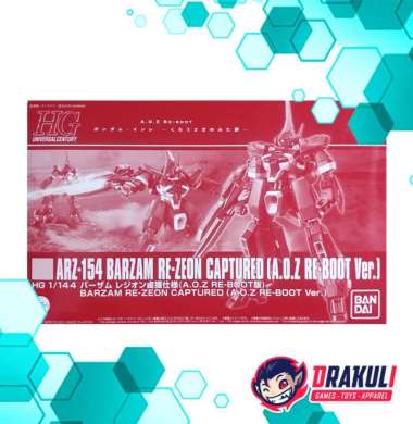 BANDAI Plamo HGUC ARZ-154 Barzam Re-Zeon Captured (A.O.Z Re-Boot Ver.)