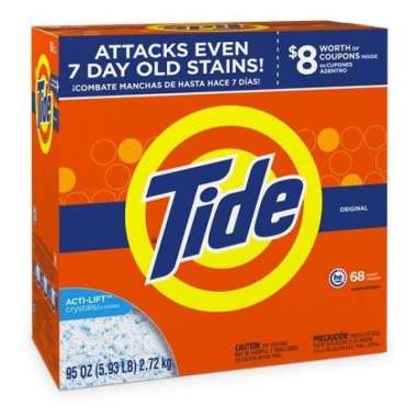 Tide detergent powder original 2.72 kg ( 95 Oz ) | detergent | laundry Multicolor