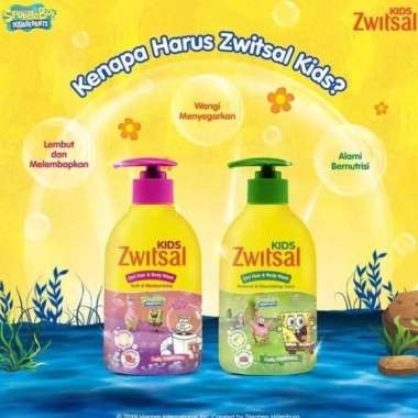 Zwitsal Kids 2in1 Hair and Body Wash 280ml Hijau
