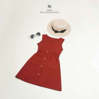 Little Palmerhaus Fur Friends Pocket Dress 4 tahun Red Tomato
