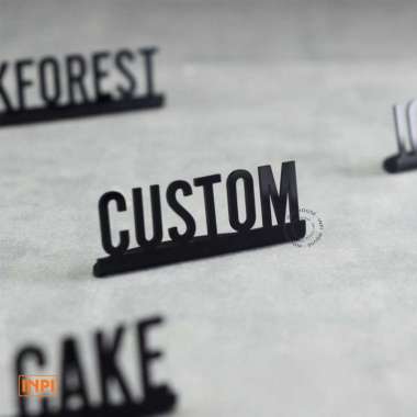 INPI - Signage Akrilik Custom Bending Mini hitam