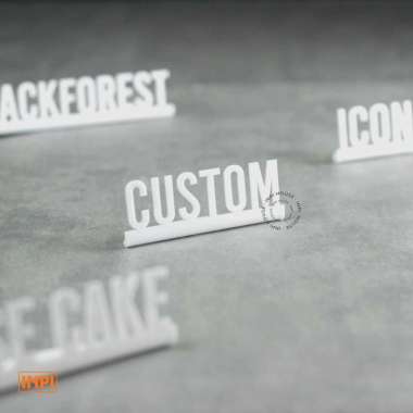 INPI - Signage Akrilik Custom Bending Mini putih