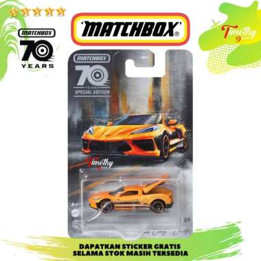 Matchbox Moving Parts 2020 Chevy Corvette Open Trunk 70Th Edition