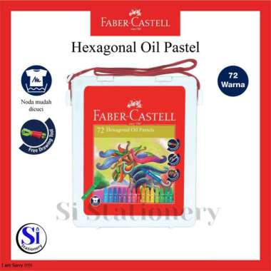 Crayon Hexagonal Oil Pastel Faber Castell 72 Warna Original Multicolor