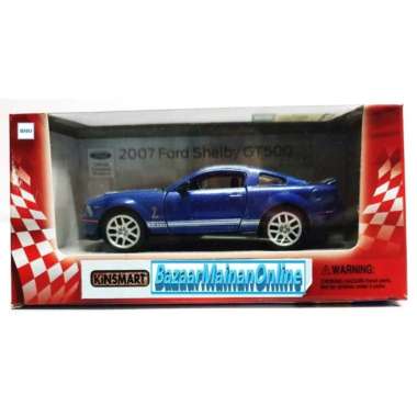 Kinsmart 2007 Shelby Gt500 - Kt5310 - Logam, Pullback â€“ Skala 1:38 Multicolor