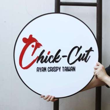 Logo Acrylic 60cm / Logo Signage Akrilik / Logo Huruf Timbul Akrilik