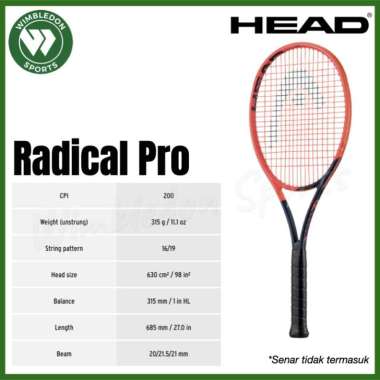 Raket Tenis Head RADICAL 2023 / Head Radical Pro MP Team Team L 2023 Radical Pro