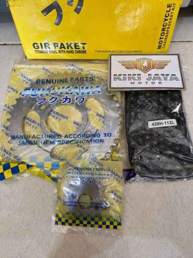 GEAR SET GL PRO FUKUKAWA GIR SET DEPAN BELAKANG DAN RANTAI