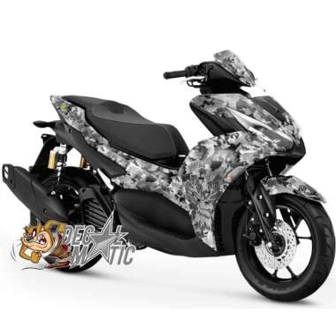 Decal Aerox Full body Stiker Aerox 155 NVX OLD/NEW Camo Grey OLD AEROX