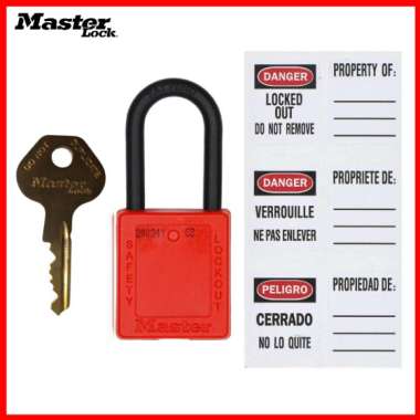 Master Lock 406RED Safety LOTO Padlock