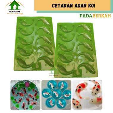 Cetakan Puding Jelly Ager Ikan Koi Cetakan Coklat Ikan koi Plastik