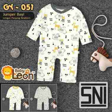 Jumper Bayi BABY LEON Jumpsuit Bayi Cotton SERI-SK01 SERI-SK02 GY-051 Sleepsuit Bayi Baju Anak Bayi 