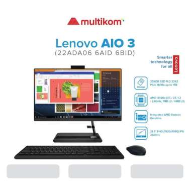 PC AIO LENOVO 3 22ADA06 6AID 6BID AMD 3020E 8GB 256SSD DOS IPS
