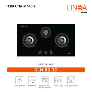 Kompor Tanam Gas Linea GLN 86 3G - Turbo Ring Burner