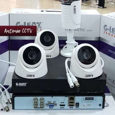 Paket cctv G-Lanz 4Ch 5Mp 4k Ultra Hd Komplit hdd 500gb Siap Pasang