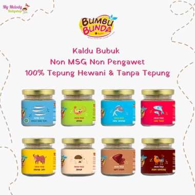 Bumbu Bunda Elia Kaldu MPASI 50g /Kaldu Anak/Bayi/Kaldu Bubuk/Kaldu Non MSG Non Gula Garam Kaldu aya