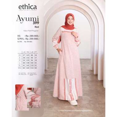 DRESS ONLY ETHICA ORIGINAL AYUMI 399 BLUE AYUMI 399 GREY AYUMI 399 KHAKI AYUMI 399 RED GAMIS DEWASA 