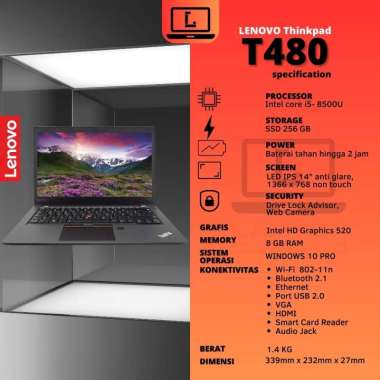 Laptop Lenovo Thinkpad T420 Core i5 Gen 2 RAM 8 SSD 256 Mulus Original RAM 4 GB HDD 320 GB