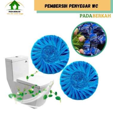 Pembersih Penyegar Pewangi Penjernih Kloset Toilet WC Tablet Biru