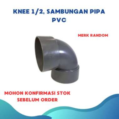 Knee Pipa , Knee Elbow / L pipa PVC 1/2 dan 3/4 PVC TS KNEE 1/2