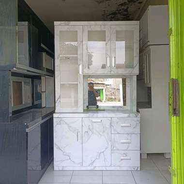 lemari dapur 3 pintu modern minimalis / rak lemari dapur minimalis modern