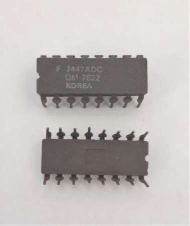 IC 7447ADC F7447 Digital Decoder/Driver DIP-16P