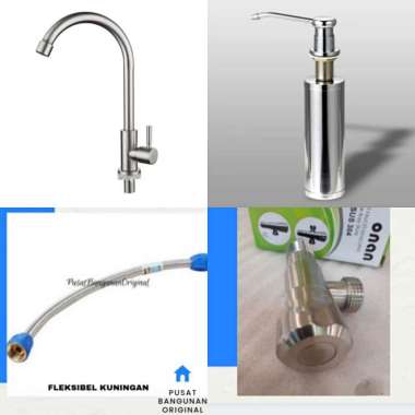 BAK CUCI PIRING KITCHEN SINK MINIMALIS 6045 SS 304 INOBE ONAN BOLZANO ONAN GOLDENHAND PAKET ONAN PIP