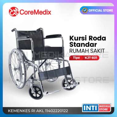 COREMEDIX - Kursi Roda STANDAR Rumah Sakit KJT601 Wheelchair