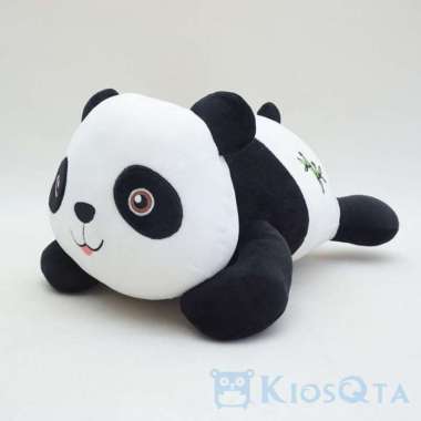 boneka panda tiarap cute lying panda bear medium