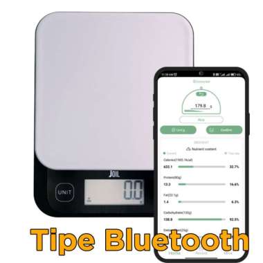 Timbangan Makanan Kalori Diet Bluetooth Smart Food Scale Digital Joil Bluetooth