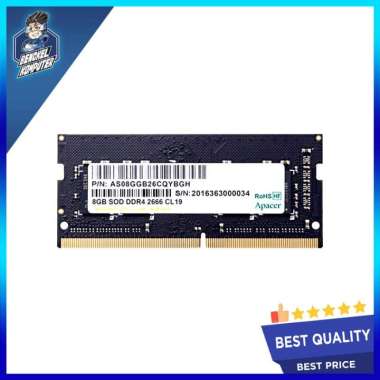 RAM NOTEBOOK/LAPTOP APACER 8GB DDR4 2666 CL19 SODIMM