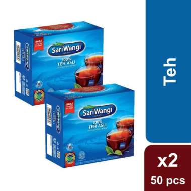Sariwangi Teh Asli Teh Celup Isi 50 (Twin Pack) Twin Pack