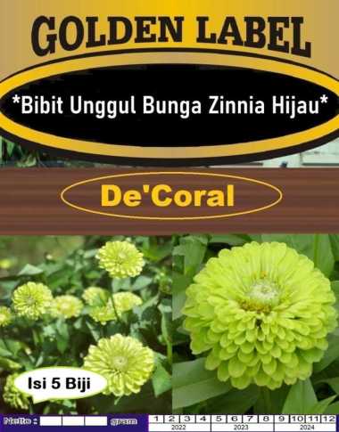 Bibit Unggul Bunga Zinnia Hijau|Benih Bunga Kertas|Benih Zinnia Hijau