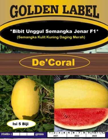 Bibit Unggul Semangka Jenar F1 Semangka Kulit Kuning Daging Merah