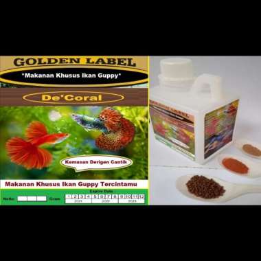 Makanan Khusus Ikan Guppy Kemasan Derigen | Pakan Ikan Guppy
