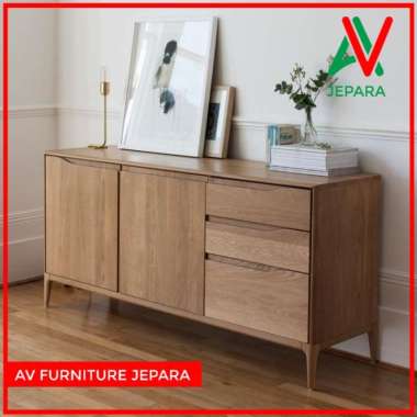 BUFFET DRAWER JATI - CABINET TV KAYU JATI - BUFET LACI KAYU JATI