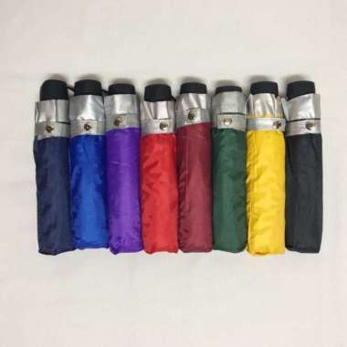 Payung Lipat 3 Polos Warna / Payung GRC - 6W navy