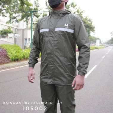 Rainshield Jas Hujan Setelan Rain Coat Razzor Original XL Hikemore Grey