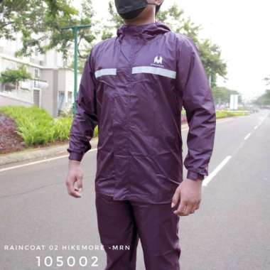 Rainshield Jas Hujan Setelan Rain Coat Razzor Original L Hikemore Maroon